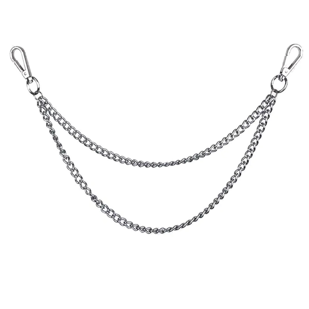 Punk Pants Jean Chain Belt Chains for Jeans Silver Pants Chain