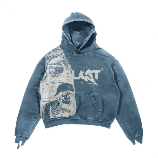 Retro Y2K Hoodie Street wear Gothic Casual